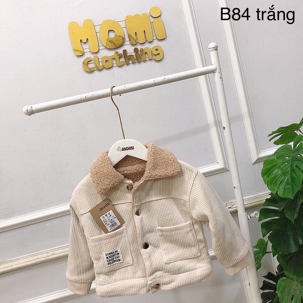 Khoác gân lót lông dày dặn bé trai gái - B84 - HÀNG QUẢNG CHÂU CAO CẤP LOẠI 1