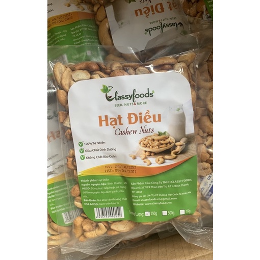Hạt Điều Bể Hút Chân Không - 250g