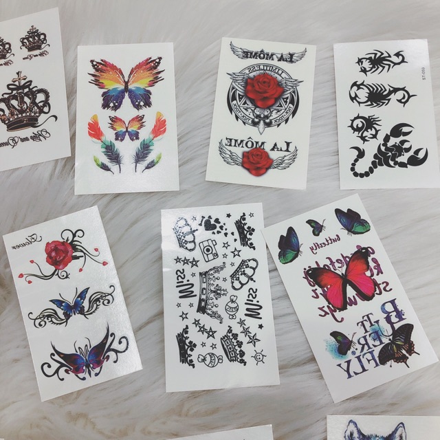 Set 16 tấm hình xăm dán giá 30k - tattoo