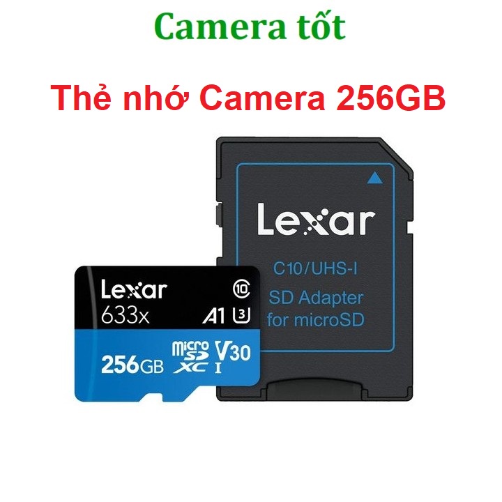 Thẻ nhớ Camera Lexar 256GB Class10 100Mb/s- Chính Hãng Bh 5 Năm
