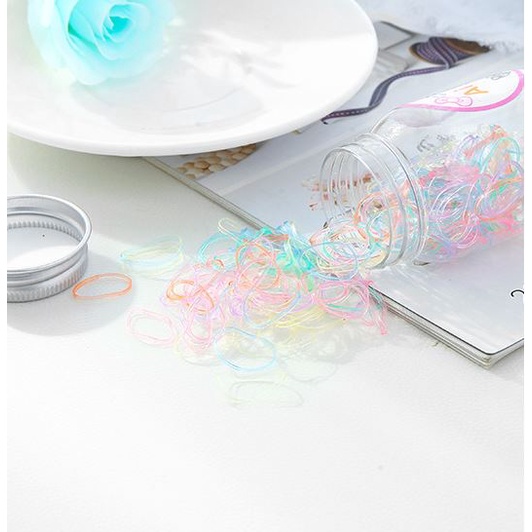 [Có sẵn] Set 100 Dây Buộc Tóc Có Hộp Cực Kì Dễ Thương