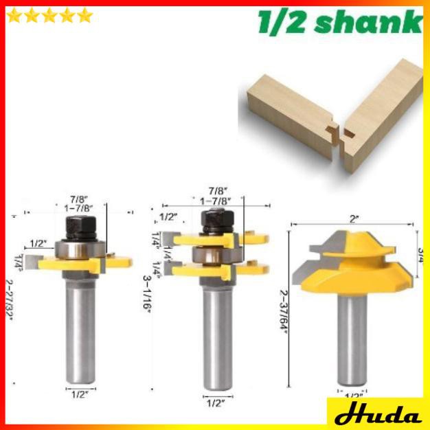 BỘ MŨI PHAY GHÉP VÁN GỖ ĐA NĂNG  -  đồ làm mộc