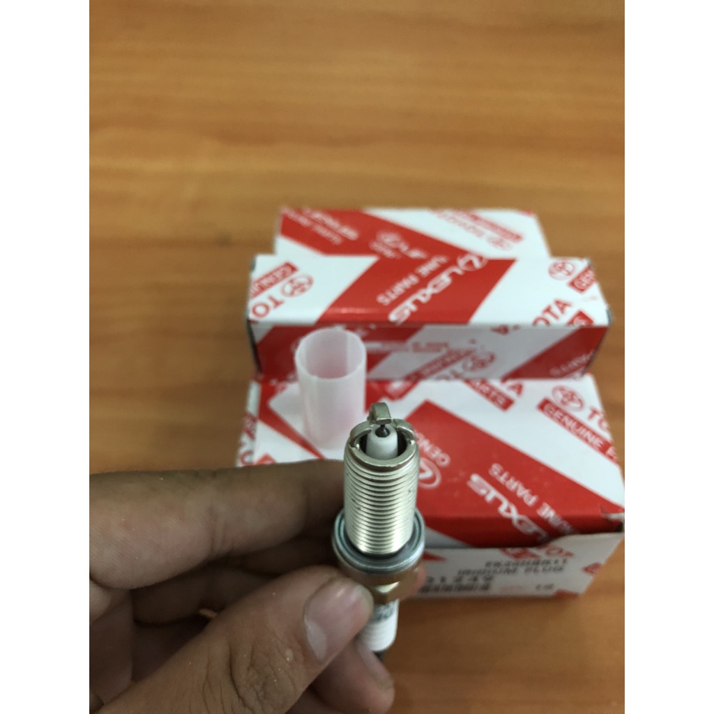 Bộ 4 Bugi 3 chấu Denso Iridium xe INNOVA FORTUNER ren 14 chân dài bạch kim 90919-01249 ( FK20HBR1
