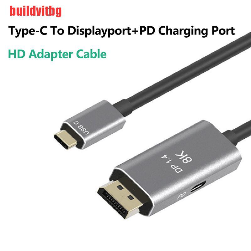 Cáp Chuyển Đổi Usb C Sang Displayport 1.4 8k Usb-C Pd 8k 60hz Thunderbolt 3 Cổng Gvq