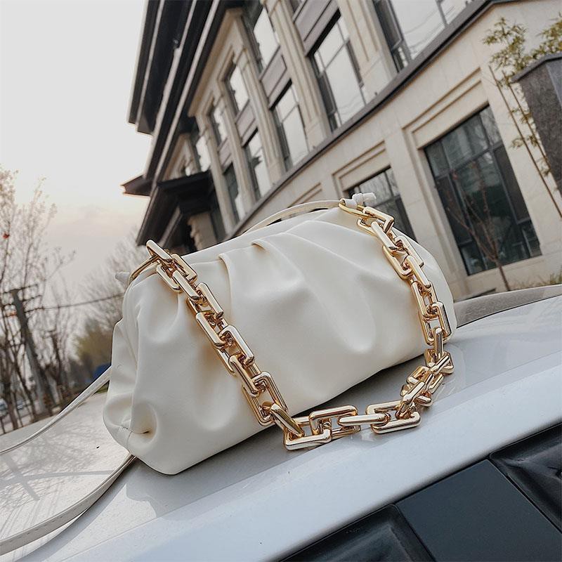 Túi kẹp nách nữ cá tính,Túi xách nữ cao cấp phối dây xích loại 1 Chip Xinh Boutique KN08 | BigBuy360 - bigbuy360.vn