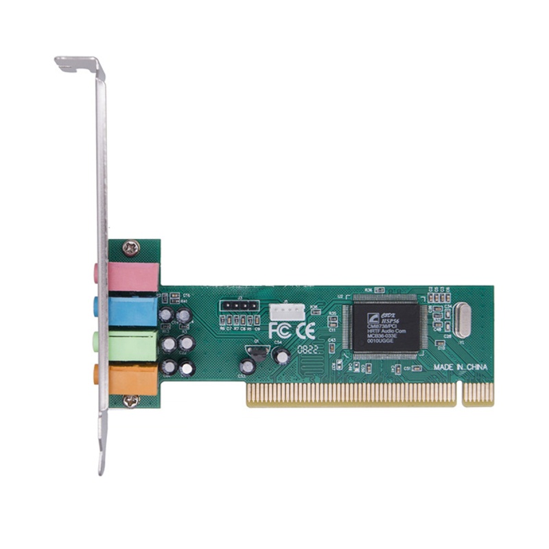 Thẻ Âm Thanh 8738 PCI 4.1 5 Kênh Hỗ Trợ Win XP / 7 / 8 / 10 Linux