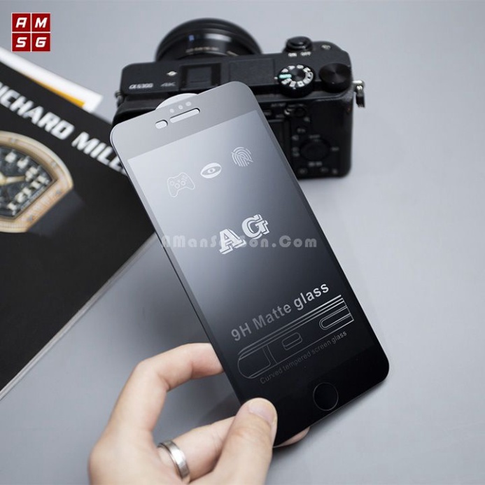 Cường Lực Chống Vân Tay Iphone 13 Promax 6 6s Plus 7 Plus 8 Plus X Xs Xsmax 11 Promax 12 Promax Nhám AG