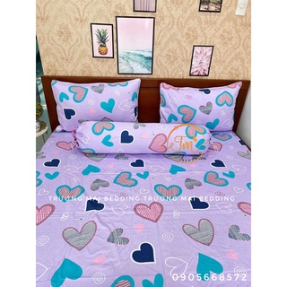 Bộ ga gối chất 100% cotoon Việt Nam 4 món không kèm chăn.