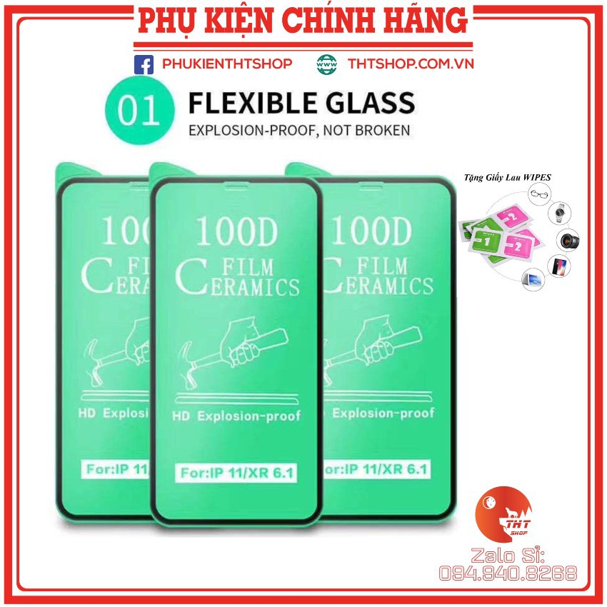 Cường lực iphone Dẻo 100D Full màn - Cường lực Dẻo Chống Mẻ Vỡ Viền Ip6-Ip12Promax Tặng Giấy lau kính. | WebRaoVat - webraovat.net.vn