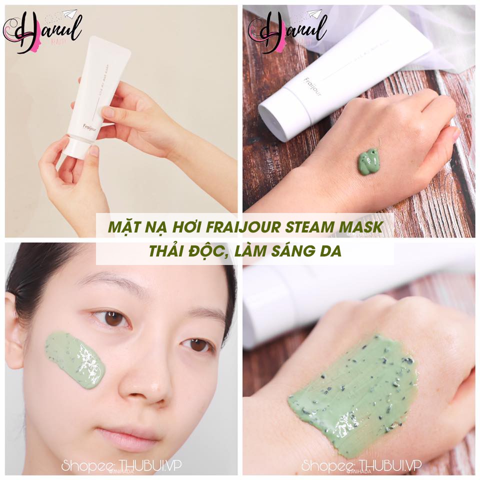 Mặt nạ thải độc FRAIJOUR thanh lọc làm sáng da Original Artemisia Steam Mask cảm giác the mát