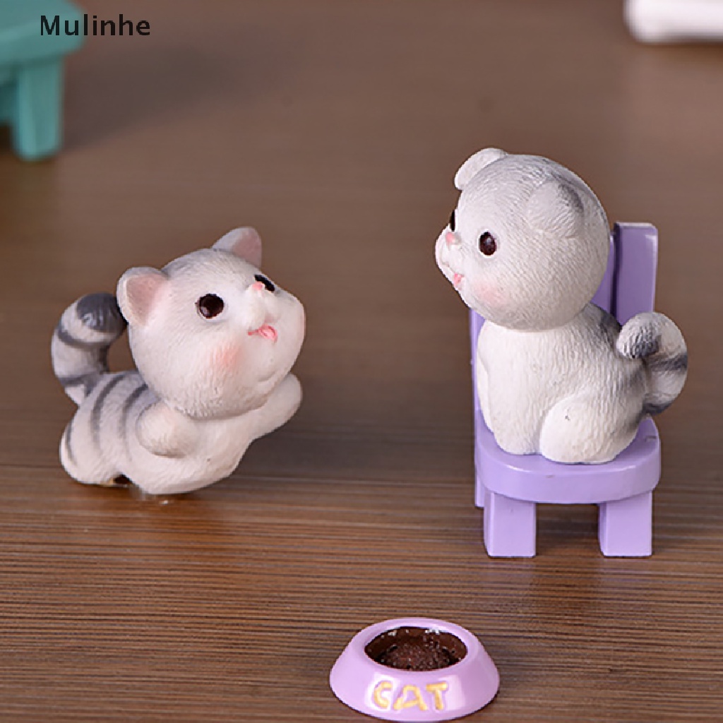 Mô Hình Chú Mèo Mini Dễ Thương Dùng Trang Trí Tiểu Cảnh DIY
