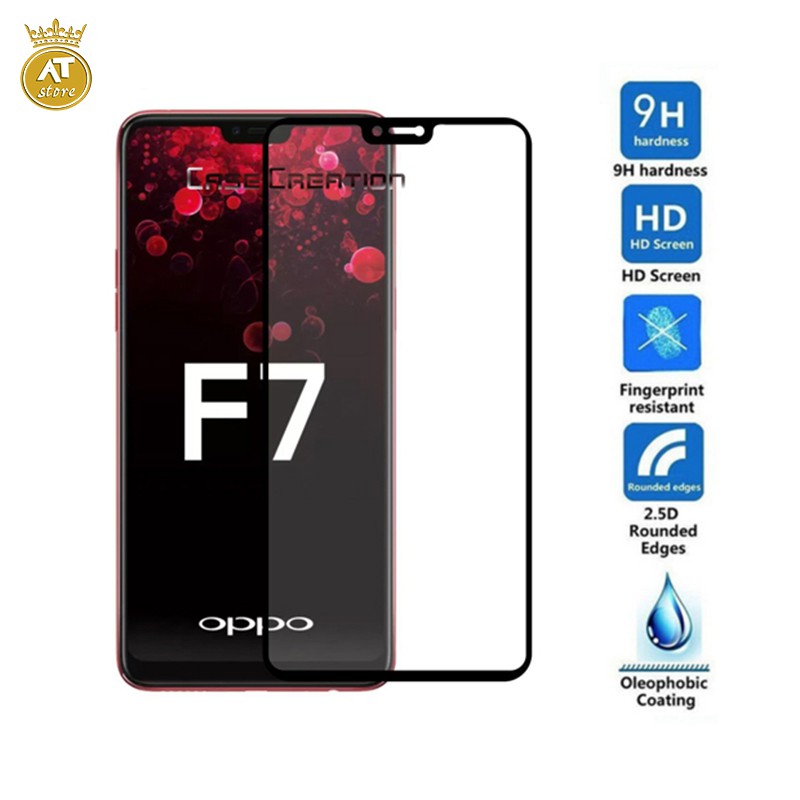 Kính cường lực full màn 5D dành cho Oppo F7