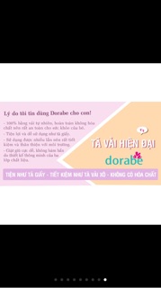 SALE SỐC COMBO tã vải+ lót Dorabe ban đêm size M