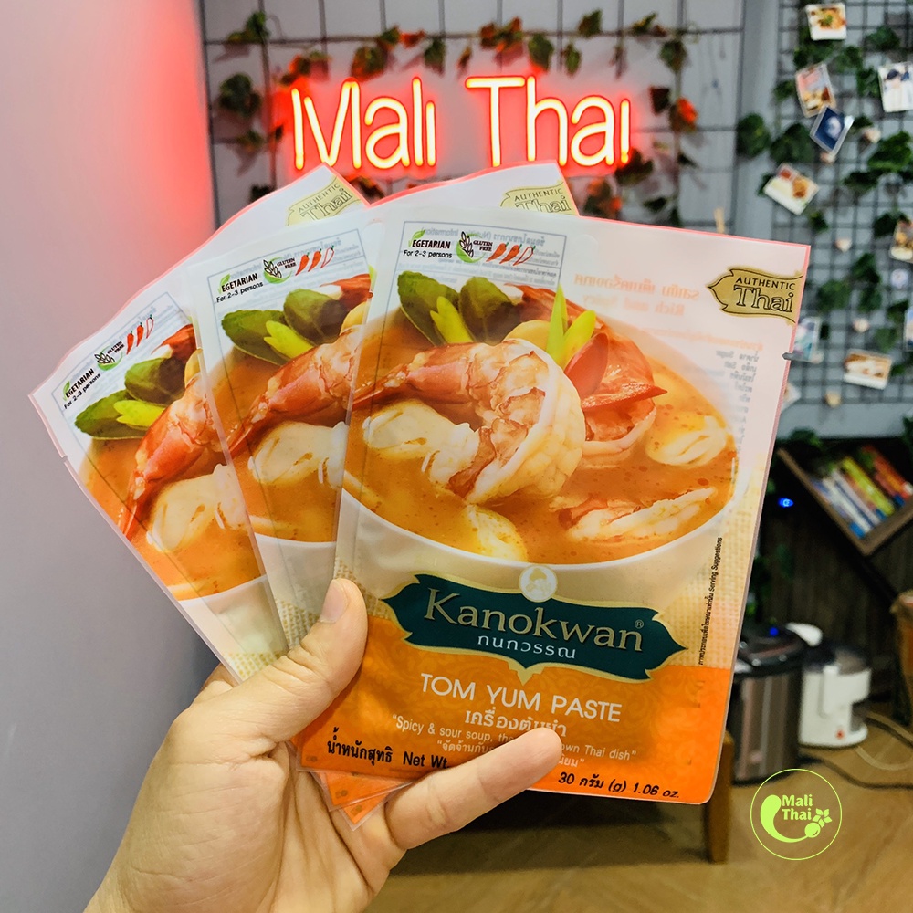 Sốt gia vị Lẩu Tom Yum Chuẩn Vị Thái Kanokwan 30g ADOMA เครื่องต้มยำ gia vị hoàn chỉnh