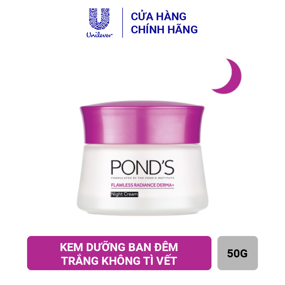 Kem Dưỡng Trắng Cao Cấp Ban Đêm Pond's Flawless Radiance Derma+ Night Cream (50g)