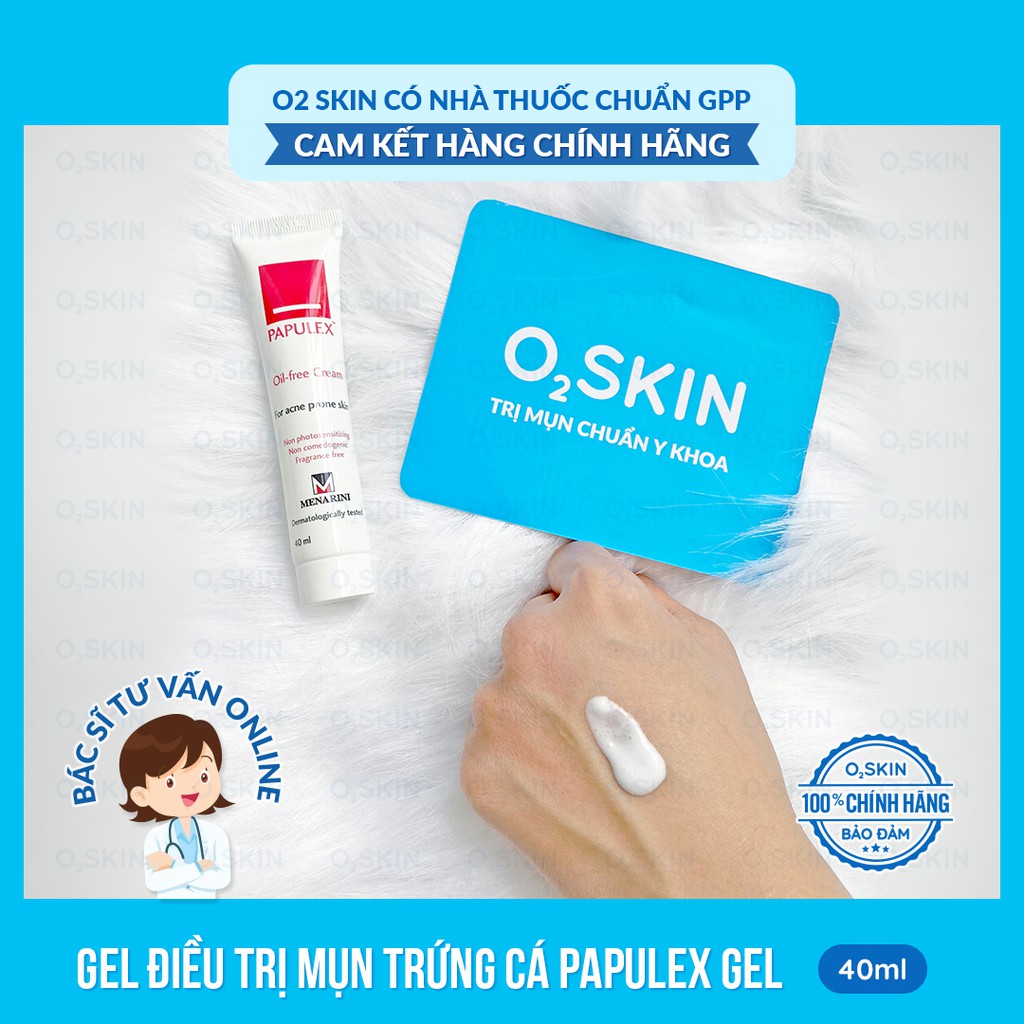 [ CHÍNH HÃNG ]  KEM GIẢM MỤN / KIỀM DẦU /  ❤ FREESHIP ĐƠN HÀNG 350K ❤️ PAPULEX OIL-FREE CREAM 40ML