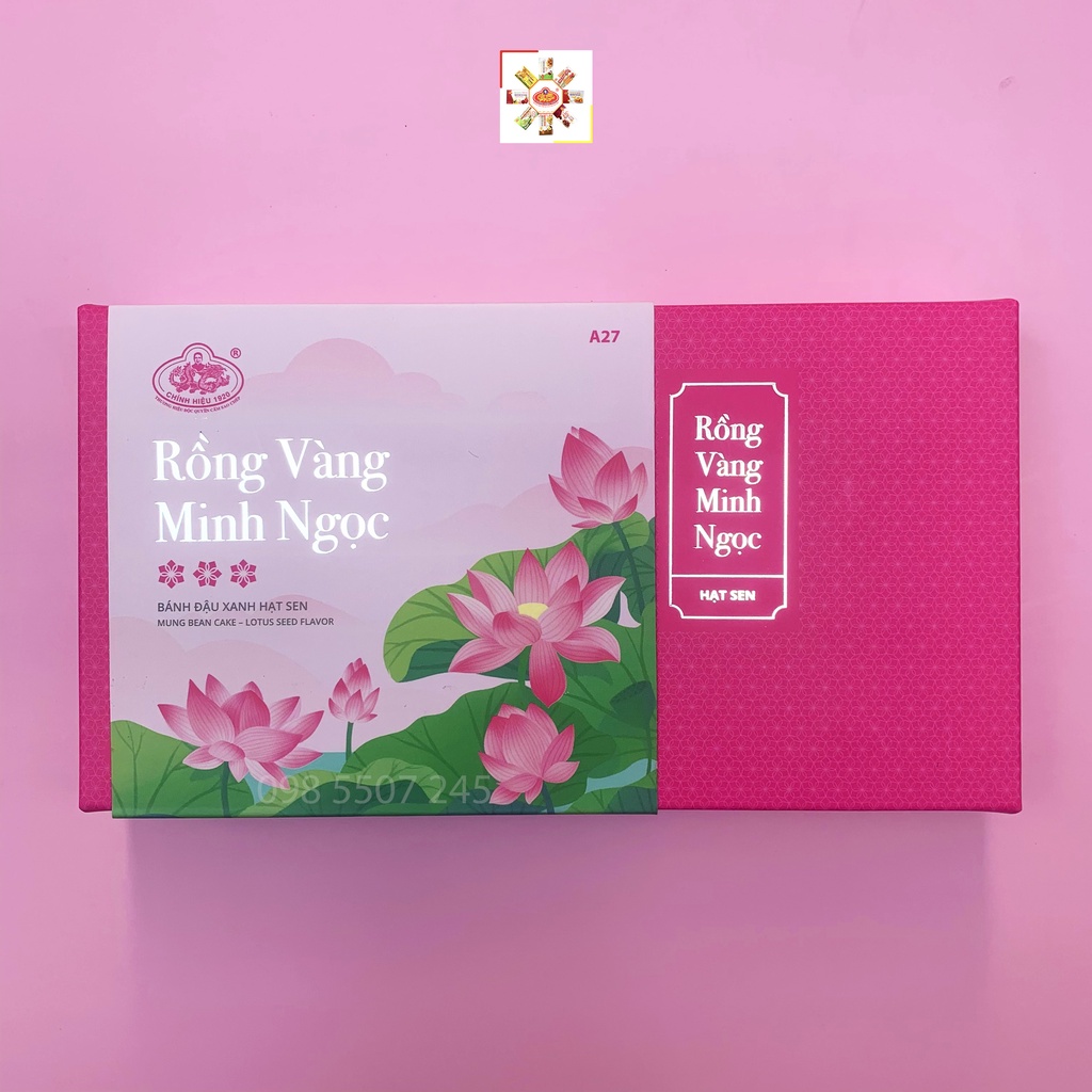 Bánh Đậu Xanh Hạt Sen A27 150g - Rồng Vàng Minh Ngọc