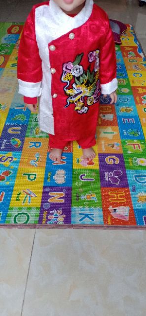 Áo dài rồng cho bé trai