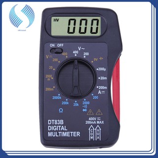 Portable Digital Multimeter Mini Pocket Ammeter Voltmeter Current Voltage Ohm Meter Battery Test