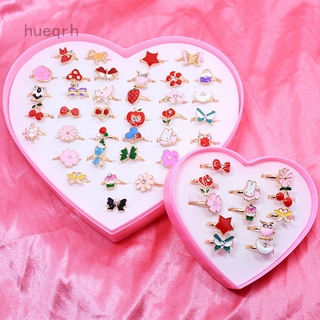 Set 10 Nhẫn Hợp Kim Đính Đá Phong Cách Hàn Quốc