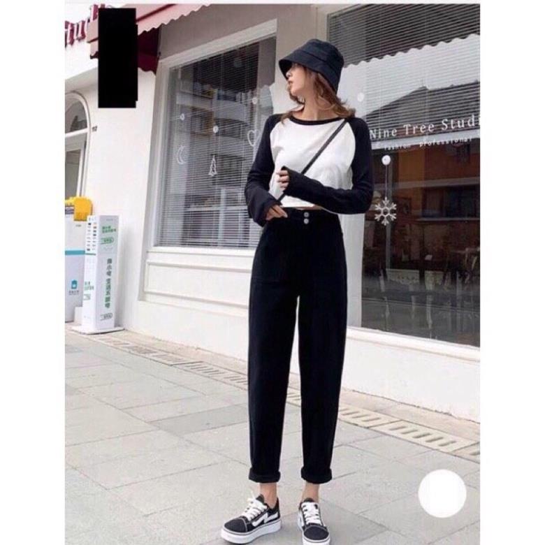 Quần bò baggy nữ quần jean baggy nữ quần jeans nữ cạp cao 3 size S M L hót 2022 HoHaJean22 | BigBuy360 - bigbuy360.vn