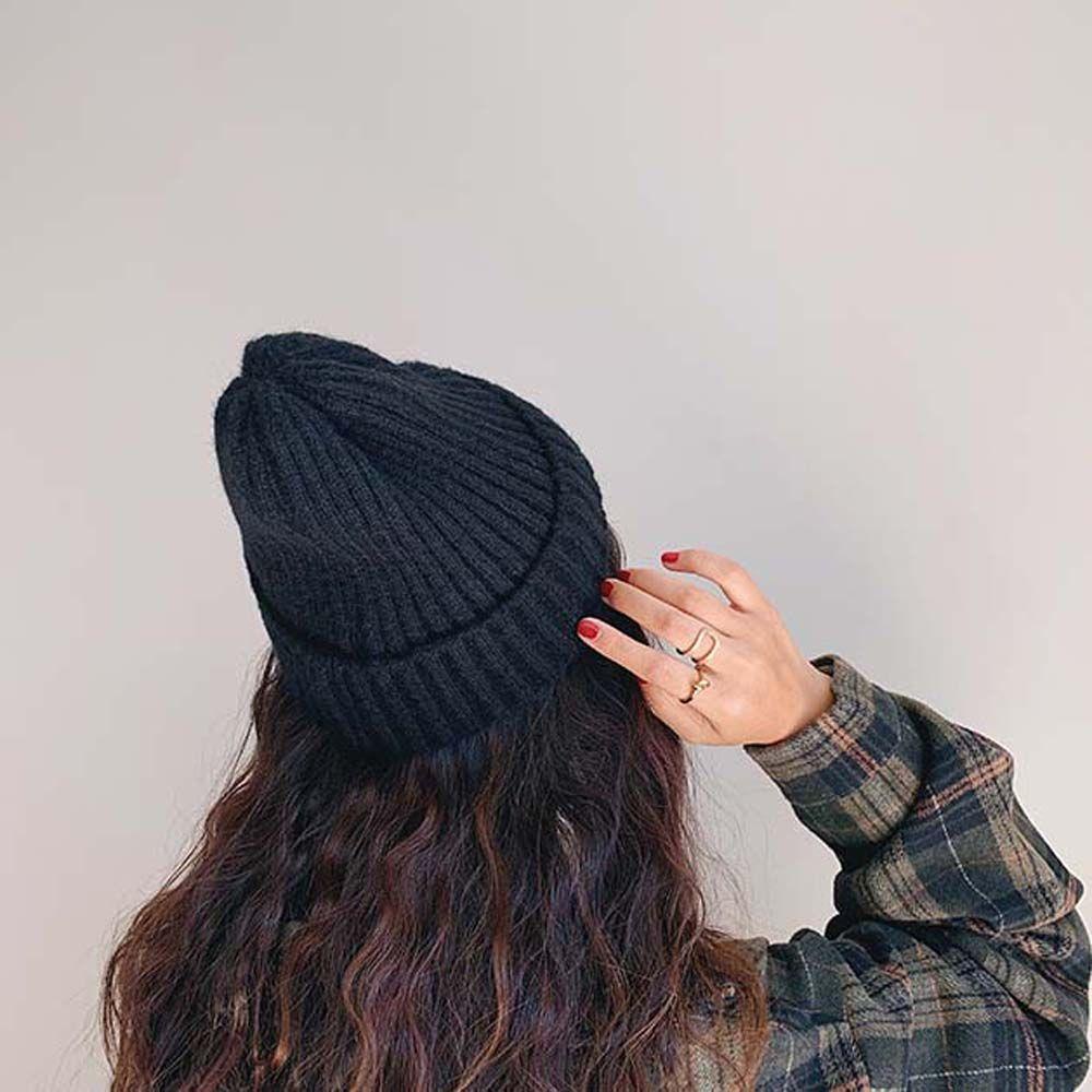 Mũ beanie Dày Dặn Màu Sắc Đơn Giản Giữ Ấm Cho Bé