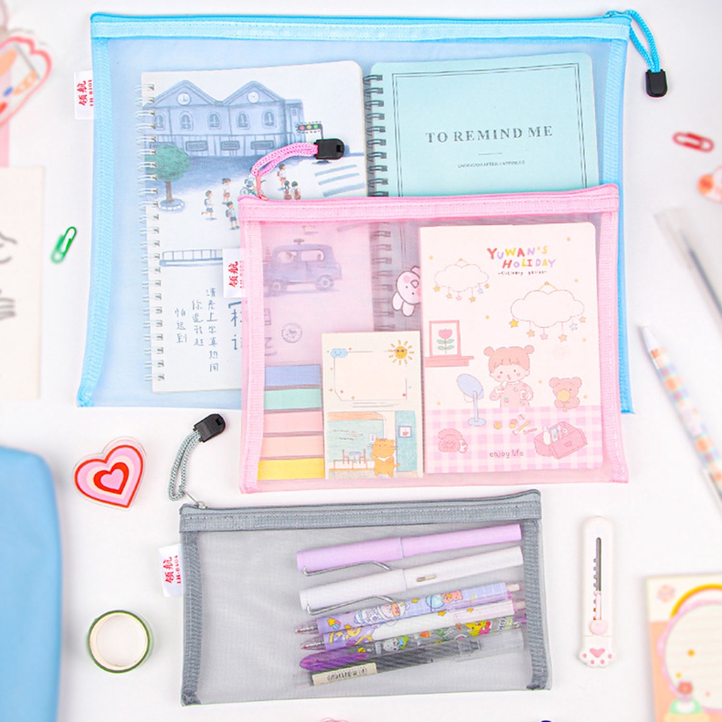 Túi Lưới Đựng Tài Liệu Khổ A4 / A5 / A6 Tiện Lợi