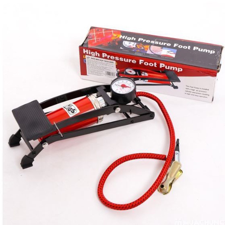 Bơm Đạp Chân xe đạp xe máy xe hơi tiện dụng cho gia đình