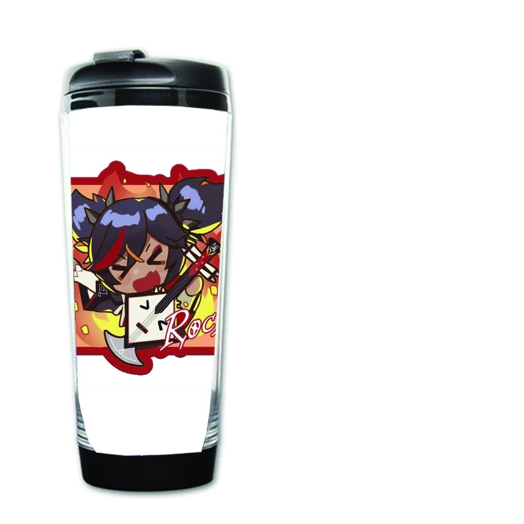 Bình nhựa đựng nước in hình GENSHIN IMPACT game anime chibi tiện lợi độc đáo m2