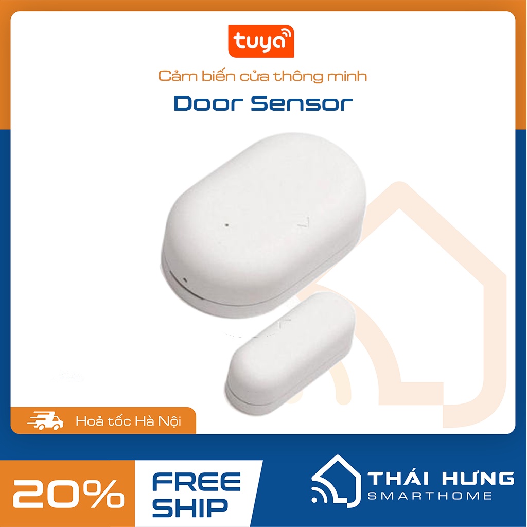 Cảm biến cửa Zigbee hệ Tuya /SmartLife- kiểm soát trạng thái cửa, kết hợp ngữ cảnh thông minh.