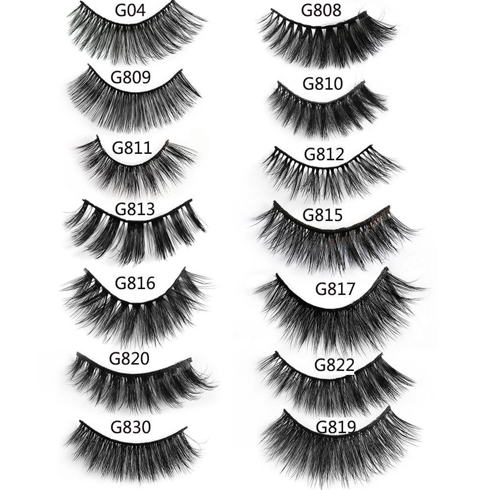 MIH Set 5 Cặp Lông Mi Giả 3D Handmade Tái Sử Dụng Linh Hoạt