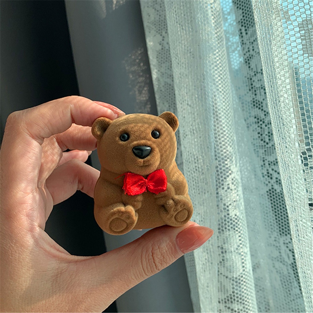 Hộp Đựng Trang Sức Hình Chú Gấu Mini Dễ Thương