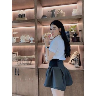 áo sơ mi trắng cộc tay guu