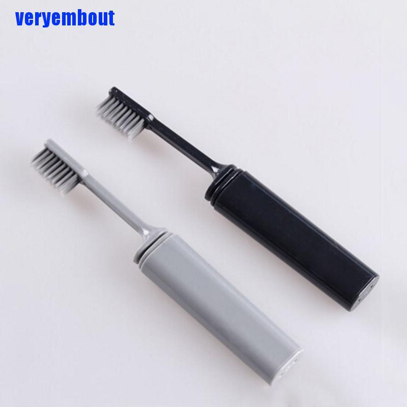 (Hàng Mới Về) Bàn Chải Đánh Răng Mềm Có Thể Gấp Gọn Mang Theo Khi Đi Du Lịch