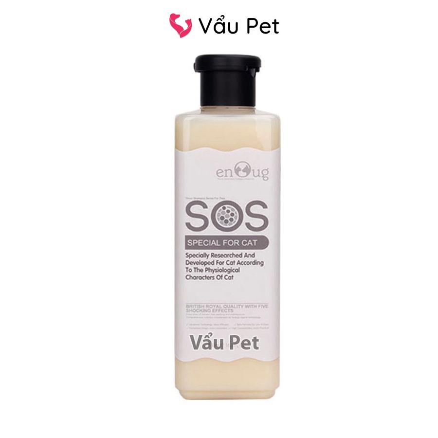 Sữa tắm cho chó SOS 530ml poodle, lông trắng, lông tối màu  - Sữa tắm chó mèo Vẩu Pet Shop