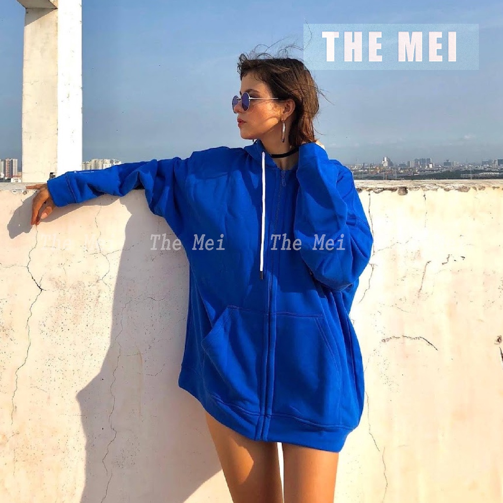 HÀNG SẴN - Áo KHOÁC - HOODIE zip - hình thật, video thật - unisex nam nữ - The Mei