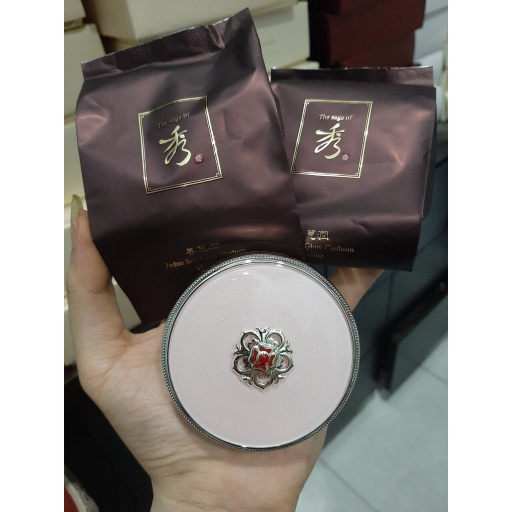 Phấn nước Cao cấp tái sinh da The Saga Of Xiu jadan glow Cushion Spf 50+/PA+++ | BigBuy360 - bigbuy360.vn