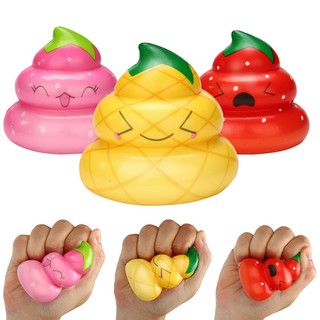 Đồ chơi bóp hình cục phân họa tiết trái cây có mùi hương dễ thương giúp giải tỏa căng thẳng squishy