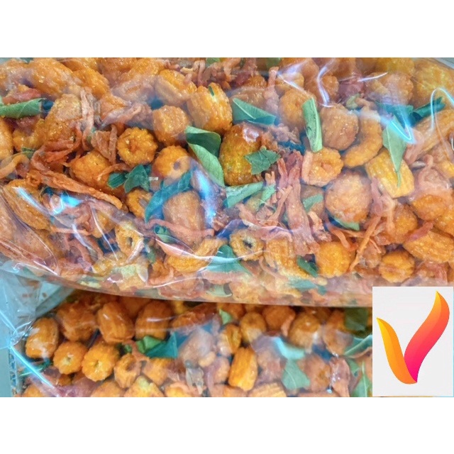500g/ 1kg nui sấy tẩm gia vị, nui tẩm khô bò lá chanh giòn ngon đậm vị