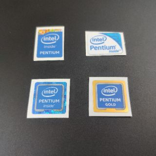 Logo Intel PENTIUM dán trang trí máy tính, laptop