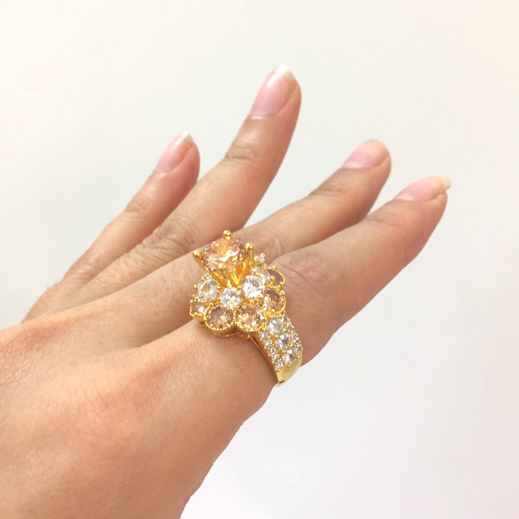 Nhẫn Nữ Đính Hoa Đá N124 Bản Lớn Namoo Jewelry