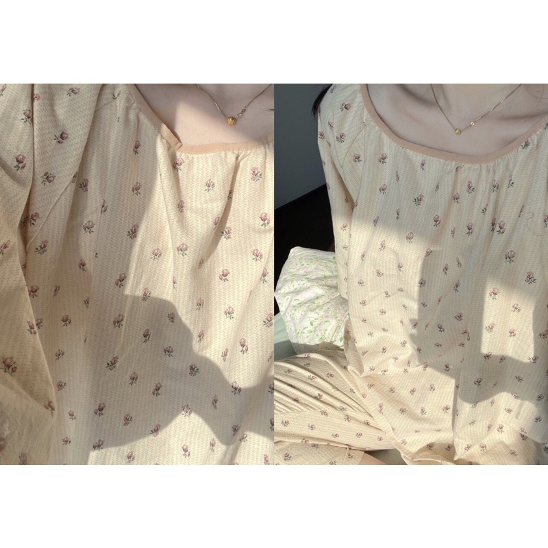 𝐚𝐬𝐡𝐞𝐱𝐢𝐧𝐜𝐡𝐚𝐨:  pyjamas, set đồ mặc nhà dáng rộng - áo tay phồng