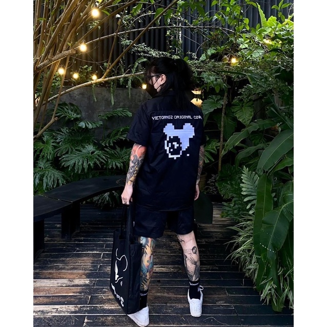 Áo sơ mi chính hãng Vietgangz PIXEL SHIRT