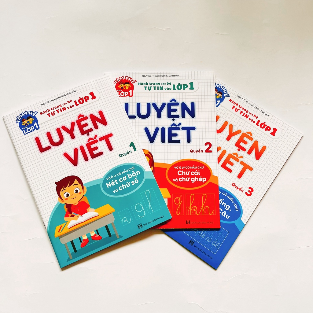 Bộ 3 Luyện Viết Cho Bé - Hành trang cho bé tự tin vào lớp 1