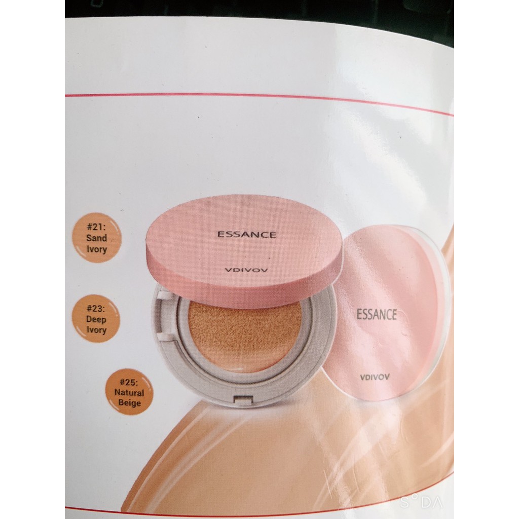 Phấn nước mịn lì, mờ khuyết điểm Essance Veil Fit Cushion SPF50+ PA+++ 15g