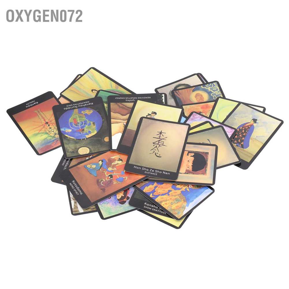 giảm giáOxygen072 Tarot Cards English Future Telling Unleashing Intuitive Potential Divination Card for Game Gift