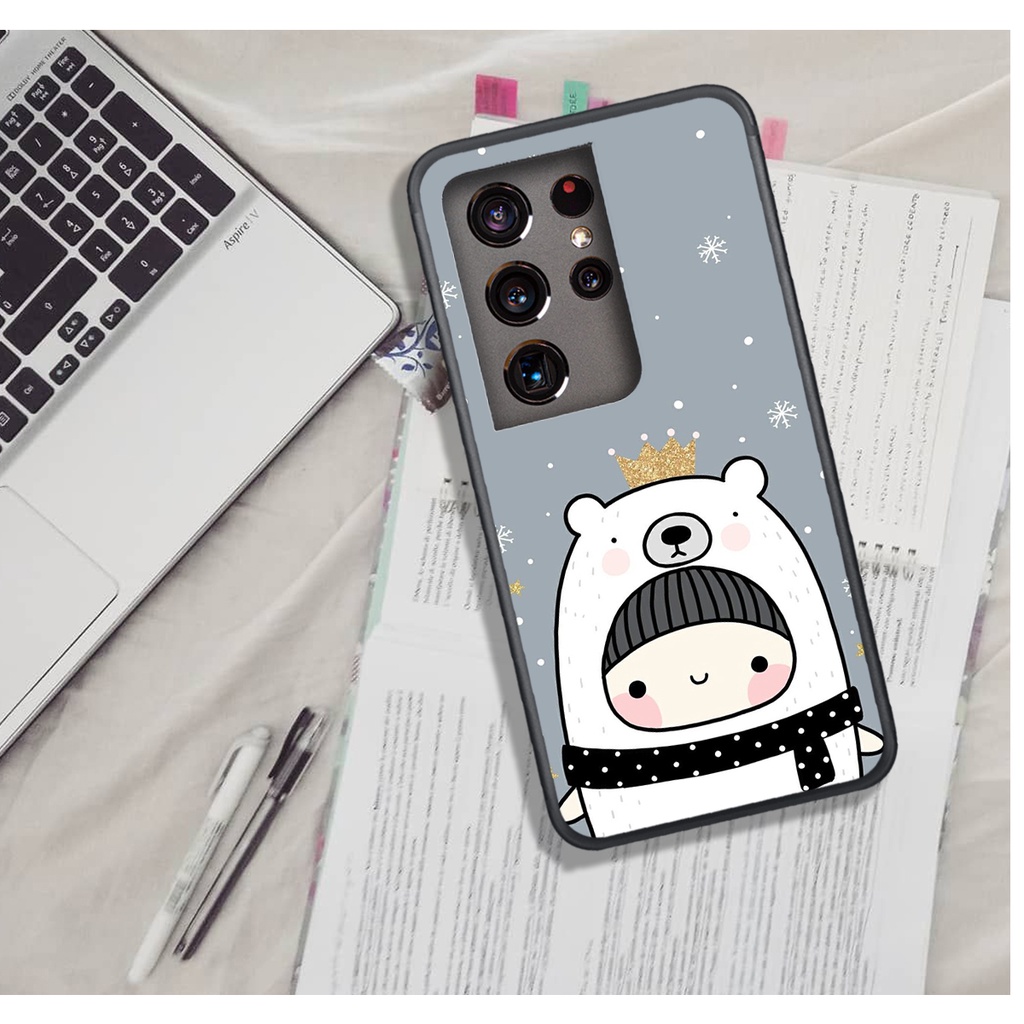 Ốp Lưng SamSung S20 FE - S21 FE . In Hình Gấu Bắc Cực Cute.