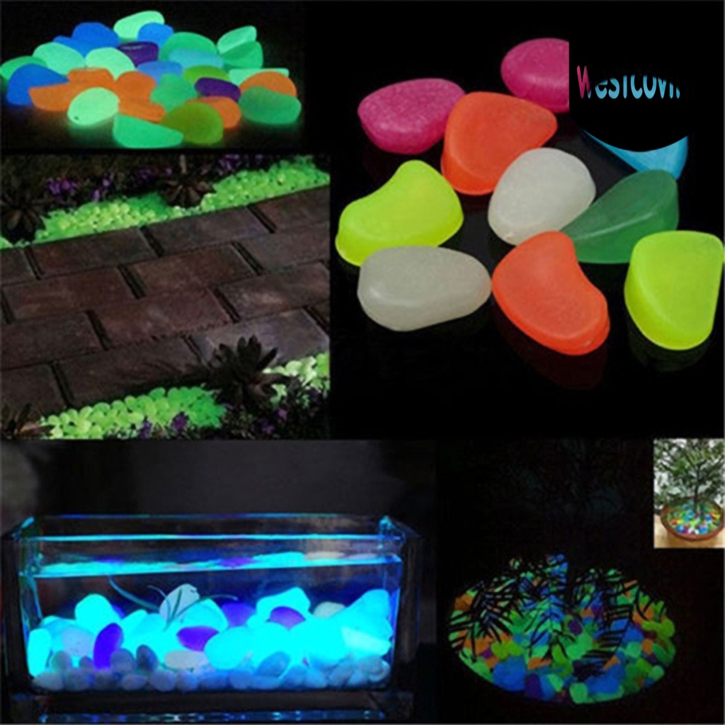 [Hot]☀ Bộ 50 Viên Đá Dạ Quang Trang Trí Bể Cá