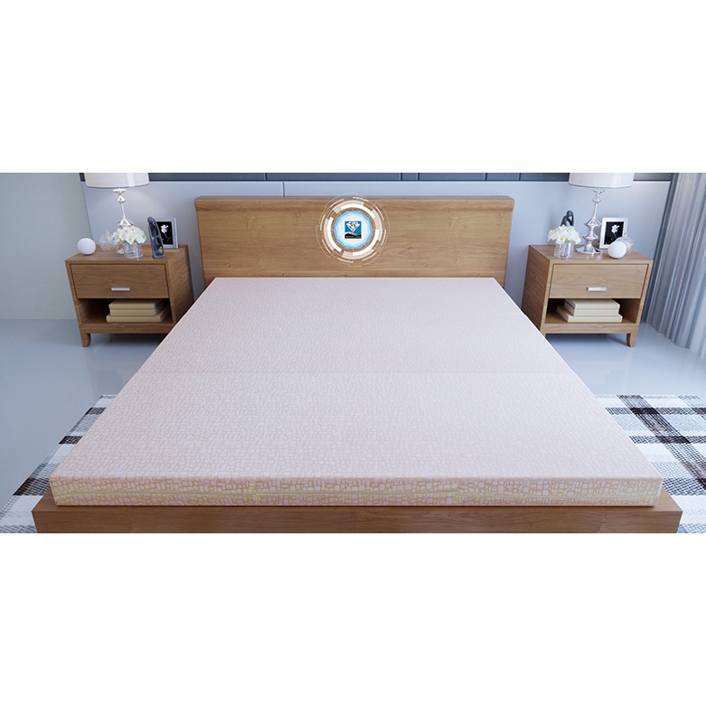 Nệm Bông Ép Gấp 3 Thông Hơi Kim Cương