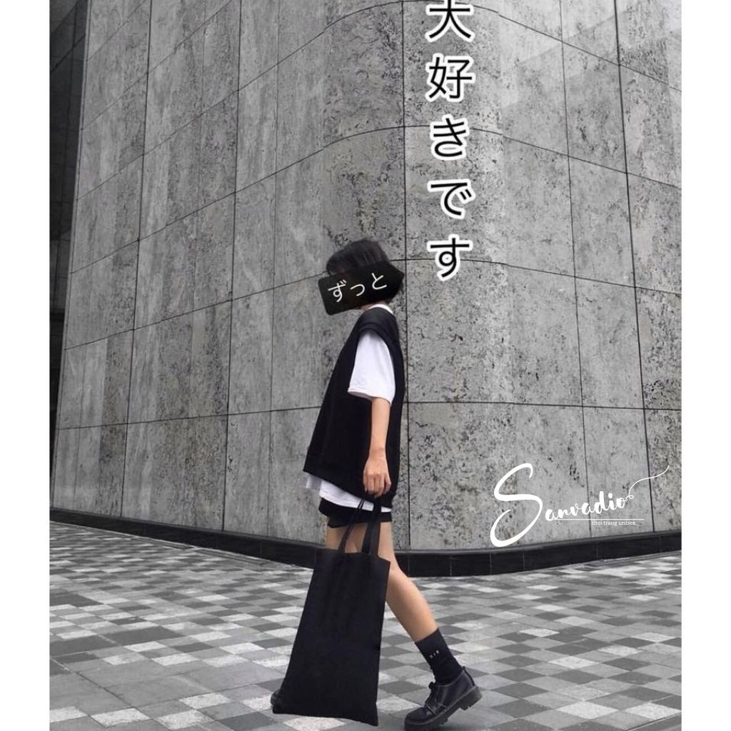 Áo Gile Trơn Nam bigsize ulzzang SANVADIO gile nam form rộng unisex basic nam nữ đẹp oversize thời trang Hàn Quốc